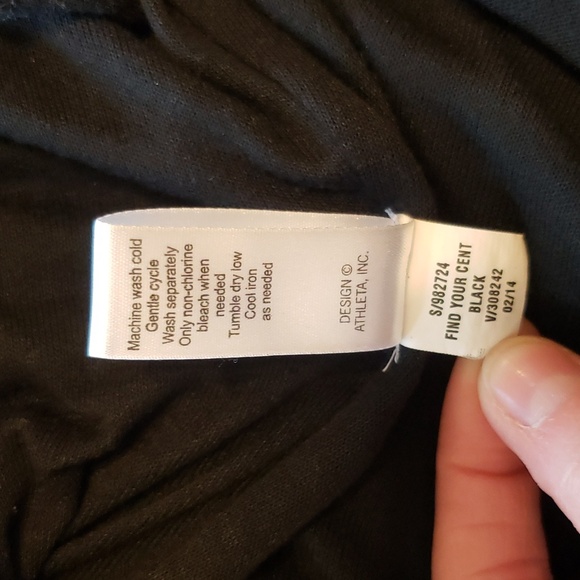 Athleta Athletic Tank, Solid Black Print, Keyhole Twist Back, Size XS - Picture 11 of 14